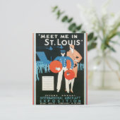 Carte Postale Vintage Rencontrez-Moi À St.Louis (Debout devant)