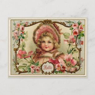 Carte postale vintage reproduction de Little Lady