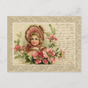 Carte postale vintage reproduction de Little Lady