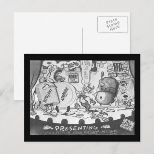 Carte Postale Vintage Repulsif anti-moustiques étoile