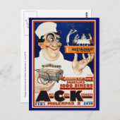 Carte postale vintage : Restaurant & Restauration (Devant / Derrière)