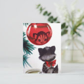 Carte postale vintage rétro Christmas (Debout devant)