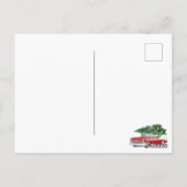 Carte Postale Vintage Retro Classic Car Noël (Dos)