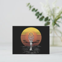 Vintage Retro Coucher de soleil Halloween Zombie M