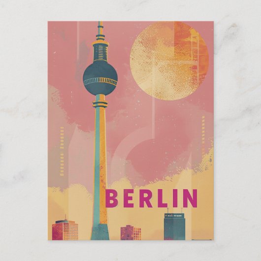 Carte Postale Vintage rétro de Berlin (Devant)