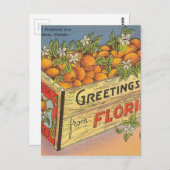 Carte Postale Vintage Retro de Floride (Devant / Derrière)