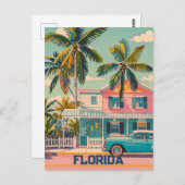 Carte Postale vintage rétro florida (Devant / Derrière)