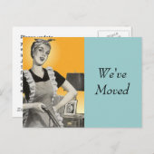 Carte postale Vintage Rétro Nettoyage occupé Nouve (Devant / Derrière)