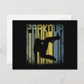 Carte Postale Vintage Retro Parkour Freerunning (Devant / Derrière)
