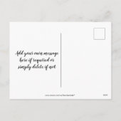 Carte postale vintage retro pour Noël (Dos)