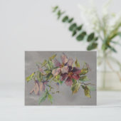 Carte postale vintage Retro Purple Iris (Debout devant)