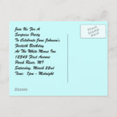 Carte postale Vintage rétro Surprise Party Discret (Dos)