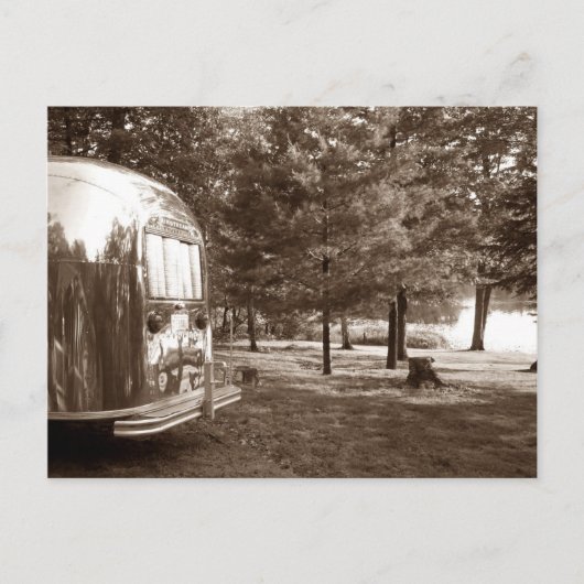 Carte Postale Vintage Retro Travel Trailer Camping (Devant)