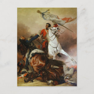 Carte Postale Vintage Richard Ansdell Le Combat Pour Le Standard