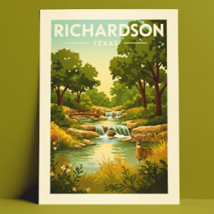 Carte Postale Vintage Richardson Texas
