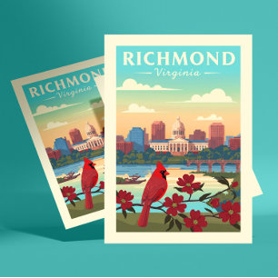 Carte Postale Vintage Richmond Virginia