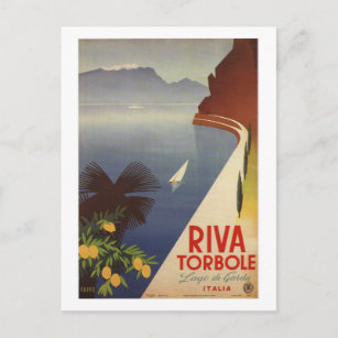 Carte Postale Vintage Riva Torbole Lago de Garda Italie
