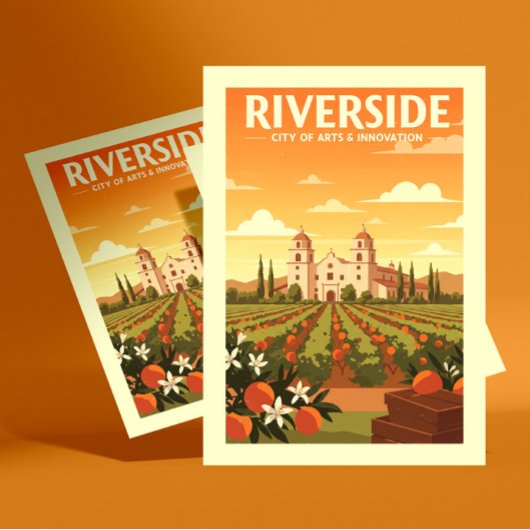 Carte Postale Vintage Riverside