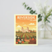 Carte Postale Vintage Riverside (Debout devant)