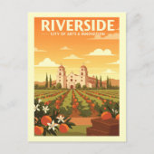 Carte Postale Vintage Riverside (Devant)