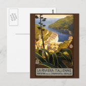 Carte postale vintage Riviera italienne Italie (Devant / Derrière)