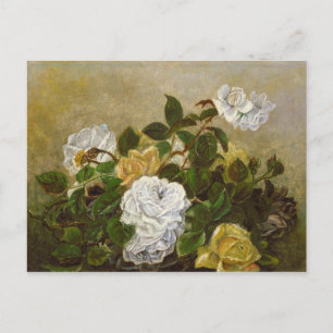 Carte Postale Vintage Robert Duncanson Still Life avec Roses