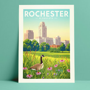 Carte Postale Vintage Rochester Minnesota