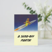 Carte postale Vintage Rocket Envoi de réception In (Debout devant)