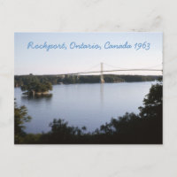 Carte postale vintage Rockport Ontario Canada