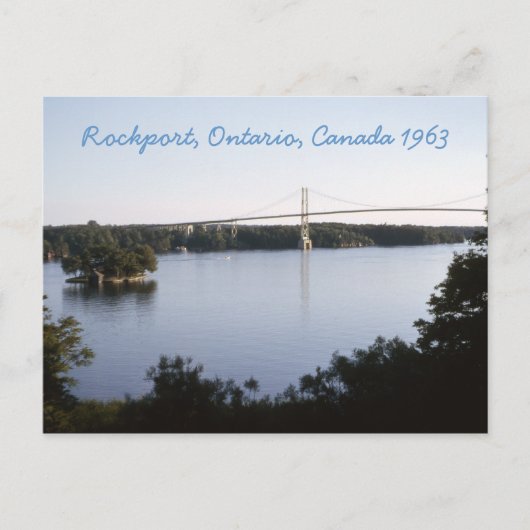 Carte postale vintage Rockport Ontario Canada (Devant)