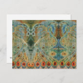 Carte Postale Vintage Romanian embroidery, traditional design (Devant / Derrière)