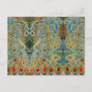 Carte Postale Vintage Romanian embroidery, traditional design