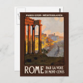 Carte postale vintage Rome Italie (Devant / Derrière)