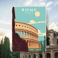 Vintage Rome Italie Voyage Colisée