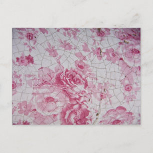 Carte Postale Vintage rose