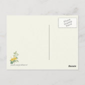 Carte Postale Vintage Rose Botanique (Dos)