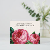 Carte postale vintage Rose RSVP (Debout devant)