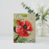 Carte Postale Vintage rouge (Debout devant)