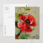 Carte Postale Vintage rouge (Devant / Derrière)