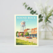 Carte Postale Vintage Round Rock Texas (Debout devant)
