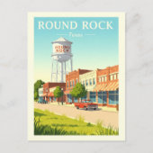 Carte Postale Vintage Round Rock Texas (Devant)