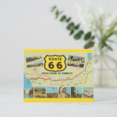 Carte postale vintage Route 66 (Debout devant)