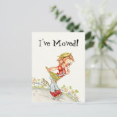 Carte postale Vintage route vers le bonheur J'ai d (Debout devant)