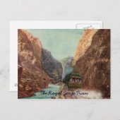 Carte postale vintage Royal Gorge Train (Devant / Derrière)