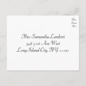 Carte postale vintage RSVP Gris et Noir (Dos)