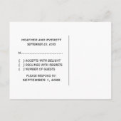 Carte postale vintage RSVP, rose (Dos)