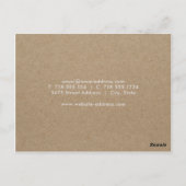 Carte postale vintage Rustic Florals (Dos)