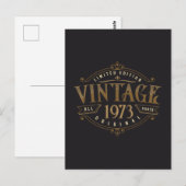 Carte Postale Vintage Rustique 1973 (Devant / Derrière)