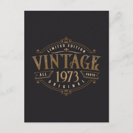 Carte Postale Vintage Rustique 1973 (Devant)