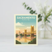 Carte Postale Vintage Sacramento (Debout devant)